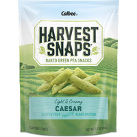 Harvest Snaps Veggie Chips (Green Pea Snack Crisps Caesar, 3.3 Oz) | Powered By Plant Protein, Gluten Free, Non-Gmo Baked Vegetable Crisps | Made In Usa (4 Packs)
