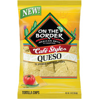 On The Border Cafe Style Tortilla Chips Queso 13 Oz (Pack Of 3)