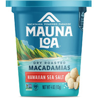 Mauna Loa Premium Hawaiian Roasted Macadamia Nuts, Sea Salt Flavor, 4 Oz