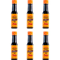 Mexico Lindo Picante Negra Hot Sauce | Light & Spicy | 8,400 Scoville Level | Great With Asian Food, Seafood & Meat | 5 Fl Oz Bottle (Pack Of 6)