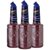 Finest Call Premium Wild Berry Puree Drink Mix, 1 Liter Bottle (33.8 Fl Oz), Pack Of 3