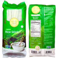 3Mm Rice Stick Noodles (Authentic) | Pack Of 3 | Use For Pad Thai & Pho | Four Elephants Brand