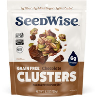 Ozery Bakery Super Seed Crunch Clusters, Chocolate, Plant Based, Vegan, Keto Snack, 5.3 Ounce (Pack Of 3)