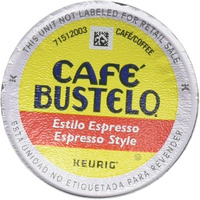 Cafe Bustelo, K-Cup Single Serve, 12 Count, 4.44Oz Box (Pack Of 3) (Espresso Style)