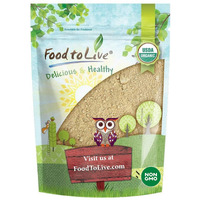 Food To Live Organic Red Maca Powder, 2 Pounds Raw Ground, Non-Gmo, Kosher, Vegan, Fine Flour, Bulk