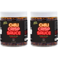 Sauce Up 100% Natural Artisan Chili-Crisp 6Oz- Premium 13 Ingredients, Vegan, Keto, Gf, Zero Msg, Flavor Bomb, Crafted In Nyc(Hot, Sweet, Crispy, Umami, Smoky, Savory)- Good On Anything Chili Sauce (Extra Spicy)