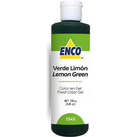 Enco Food Coloring Gel Lime Green 8.8 Oz (250G) Concentrated, Vegan