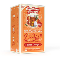 Southern Breeze Cold Brew Sweet Tea Blood Orange Iced Tea With Black Tea And Zero Carbs Zero Sugar, 20 Individually Wrapped Tea Bags Southern Sweet Tea Iced Tea Beverage