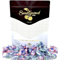 Sweetgourmet Sugar-Free Christmas Wrapped Hard Candy | Peppermint - Spearmint | 1 Pound