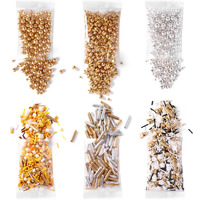 Sprinkles For Cake Decorating, Cupcake, Cookies, Ice Cream Topper, 6 Packs Gold And Silver White Sprinkles, Six Of Assorted Sprinkles For Baking, Perfect For Party, Anniversary, Wedding