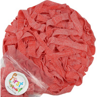 All Color Sour Gummy Belts (Strawberry, 1 Lb)
