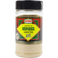 Ziyad Shaker Ground Ginger, Ready For Baharat, Drinks, Baking, No Additives, No Preservatives, 4.5Oz