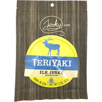 Jerky.Com Exotic Teriyaki Elk Jerky - Wild Game Meat Snacks, Exotic Snacks, High-Protein, All-Natural, No Added Preservatives - Healthy Snacks For Adults - 1.75 Oz. (Pack Of 1)