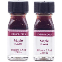 Lorann Maple Ss Flavor, 1 Dram Bottle (.0125 Fl Oz - 3.7Ml - 1 Teaspoon) - 2Pack