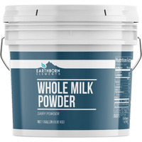 Earthborn Elements Whole Milk Powder 1 Gallon, Light Sweet Taste, Bulk Size