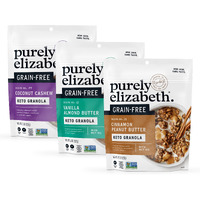 Purely Elizabeth Keto Granola Best Sellers Variety Pack, Made With Nuts And Seeds, Grain-Free, Gluten-Free, Non-Gmo (3Ct, 8Oz Bags)