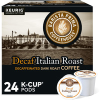 Barista Prima Coffeehouse, Italian Roast Decaf Keurig Single Serve K-Cup Pods, 96 Count