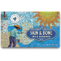 Skin & Bone Wild Caught Portugese Sardines In Extra Virgin Olive Oil, Pack Of 12, 4.25Oz. Handpacked, Wild Caught.