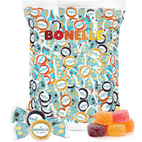 Bonelle Sugar-Free Fruit Jelly Candy, 1-Pound Bag, Assorted Flavors, Individually Wrapped