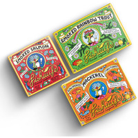 Fishwife Smoky Trio 3-Pack (Smoked Rainbow Trout, Smoked Salmon, Smoked Mackerel) | Gluten Free, High Protein | Hand-Packed