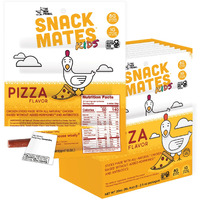 The New Primal Snack Mates Pizza Chicken Sticks, Gluten Free Healthy Snacks For Kids, Low Sugar High Protein Back To School Snacks, Mini Paleo Jerky Meat Stick, 8G Protein, 50 Calories, 40 Pack