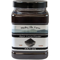 Black Cocoa Powder By Medley Hills Farm 1 Lb. In Reusable Container - Great Black Cocoa Powder For Baking - Dutch Processed Cocoa Powder - Unsweetened