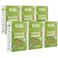The Only Bean - Organic Edamame Fettuccine Pasta - High Protein, Keto Friendly, Gluten-Free, Vegan, Non-Gmo, Kosher, Low Carb, Plant-Based Bean Noodles - 8 Oz (6 Pack)
