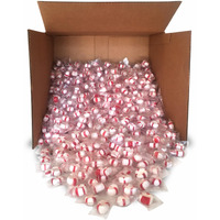 Red Bird Soft Peppermint Candy Puffs, 20 Lb Mints Bulk, Individually Wrapped In Clear Wrapper, Made With 100% Pure Cane Sugar And Natural Peppermint Oil