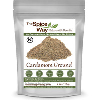 The Spice Way Cardamom Ground - (4 Oz) Ground Green Decorticated Cardamom Kosher By Ok