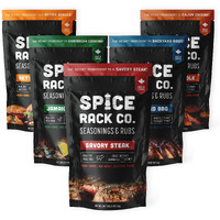 Bbq Spices And Rubs Gift Set - Spice Rack Co Bbq Rub Gift Sets, Grill Seasoning Gift Set Of 5 Flavors, Grilling Spices Gift Sets For Men & Bbq Gifts For Men, Bbq Seasonings And Rubs Gift Set Of 5