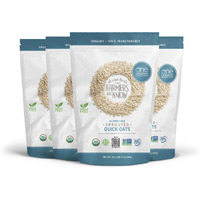 One Degree Organic Foods Sprouted Quick Oats, Usda Organic, Non-Gmo Gluten Free Oatmeal, 24 Oz., 4 Pack