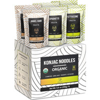 Soeos Konjac Noodles, Organic Shirataki Noodle, Low Calorie, Keto And Paleo Friendly, 3 Variety Noodles, 52.8 Ounce (Pack Of 6)