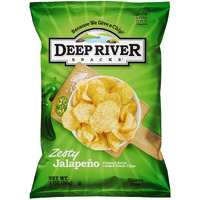 Deep River Snacks Zesty Jalapeno Kettle Cooked Potato Chips, 2-Ounce (Pack Of 24)