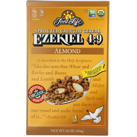 Ezekiel 4:9 Sprouted Whole Grain Cereal, Almond, 16 Ounce (Pack Of 12)