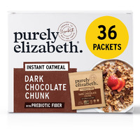 Purely Elizabeth Dark Chocolate Chunk Superfood Oatmeal, With Prebiotic Fiber, Gluten Free & Non-Gmo, 9.12 Oz (Pack Of 6)