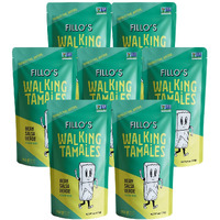 Fillo's Walking Tamales, Salsa Verde, Pk Of 7, Ready-To-Eat, Delicious, Gluten-Free, Preservative-Free, No Added Sugar, Vegan Tamales, Microwavable Meals, Non-Gmo