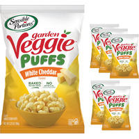 Sensible Portions Veggie Puffs, White Cheddar Flavor, Gluten-Free Chips, 3.75 Ounce Bag, 6-Pack
