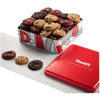 David's Cookies Freshly Baked Melt In Your Mouth Assorted Mini Cookies With Chocolate Chip, Chocolate & White Chocolate Chip & Red Velvet Cookies (Assorted Mini Cookies In Regular Tin - 1Lb)