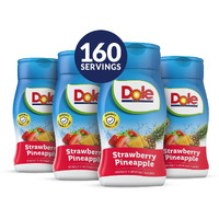 Dole Strawberry Pineapple Liquid Water Enhancer - Sugar Free & Delicious, Makes 160 Flavored Water Beverages, 4 Pack