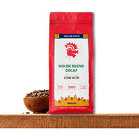 Puroast Low Acid Ground Coffee, Premium Decaf House Blend, High Antioxidant, 2.5 Pound Bag