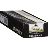 Brunswick Wild Caught Skinless And Boneless Sardines, Served In Olive Oil, 4.4 Ounce (Pack Of 12)