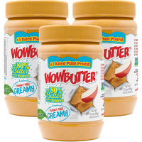Wowbutter Natural Peanut Free Creamy, 1.1 Lb Jar (Pack Of 3)