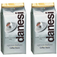 Danesi Caffe Italian Coffee Beans - Whole Roasted Coffee Beans For Espresso - Espresso Coffee Beans & Medium Roast Whole Bean - Coffee Bean - Coffee Beans Espresso - Coffee Whole Bean - Gold (4.5Lb)