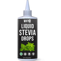 Whyz Liquid Stevia Drops 8Oz, Natural Stevia Liquid Sweetener From Stevia Extract, Pure Stevia Sweetener, Plant-Based Stevia Coffee Syrup, Zero Calorie Sweetener, Non-Gmo, Gluten-Free, 1,183 Servings