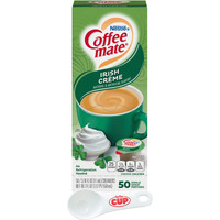 Nestle Coffee Mate Liquid Coffee Creamer Singles, Irish Crme, 50 Ct Box With By The Cup Coffee Scoop