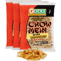 Glicks Wide Chow Mein Noodles, 10Oz (3 Pack), Wide And Crisp, No Artificial Flavors Or Colors, Certified Kosher