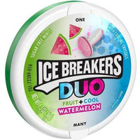 Ice Breakers Duo Watermelon Flavored Mints (Pack Of 4)