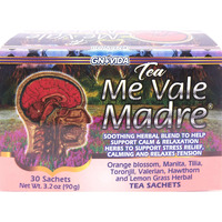 Me Vale Madre Natural Calming Tea: 100% Natural For Relaxation, Support Tranquility And Relief Herbal Tea. Te Relajante Y Calmante Para Nervios, Tension Y Dormir Mejor - 30 Tea Bags