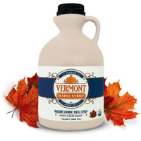 Vermont Maple Syrup - 32 Oz Grade A, Dark Robust Organic Maple Syrup - 100% Pure And Authentic Maple Syrup For Pancakes, Waffles And More - Nut Free, Gluten Free, Vegan, Paleo