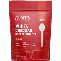 Judees White Cheddar Cheese Powder 11.25Oz - 100% Non-Gmo, Rbst Hormone-Free - Gluten-Free & Nut-Free - Made From Real Cheddar Cheese - Made In Usa - Great In Dips, Sauces, And Baked Goods